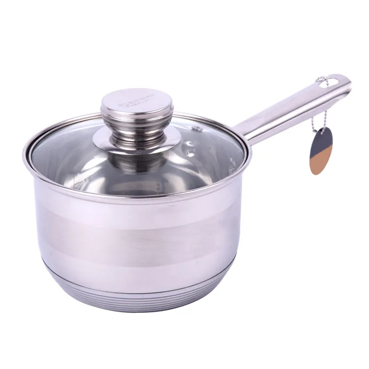 Edelstahl-Küchenartikel, Mini-Topf, Milchtopf, Saucenpfanne mit Deckel