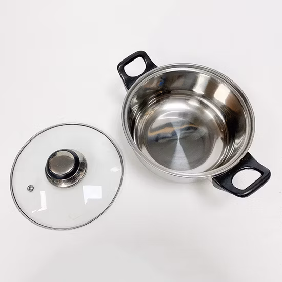 12-teiliges Antihaft-Kochtopf- und Bratpfannen-Kochgeschirrset aus Edelstahl